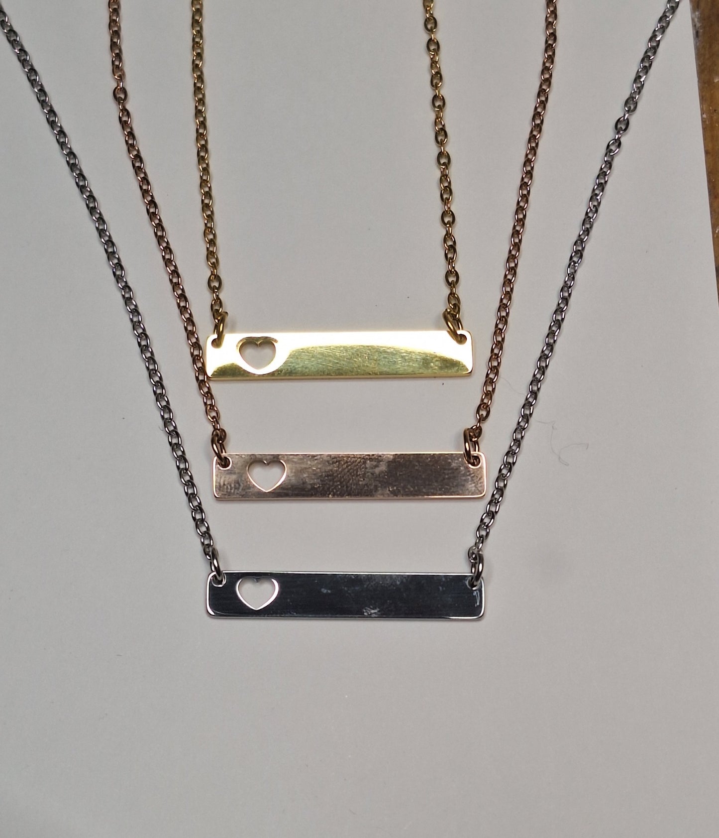Horizontal Pendant with Heart-Cutout