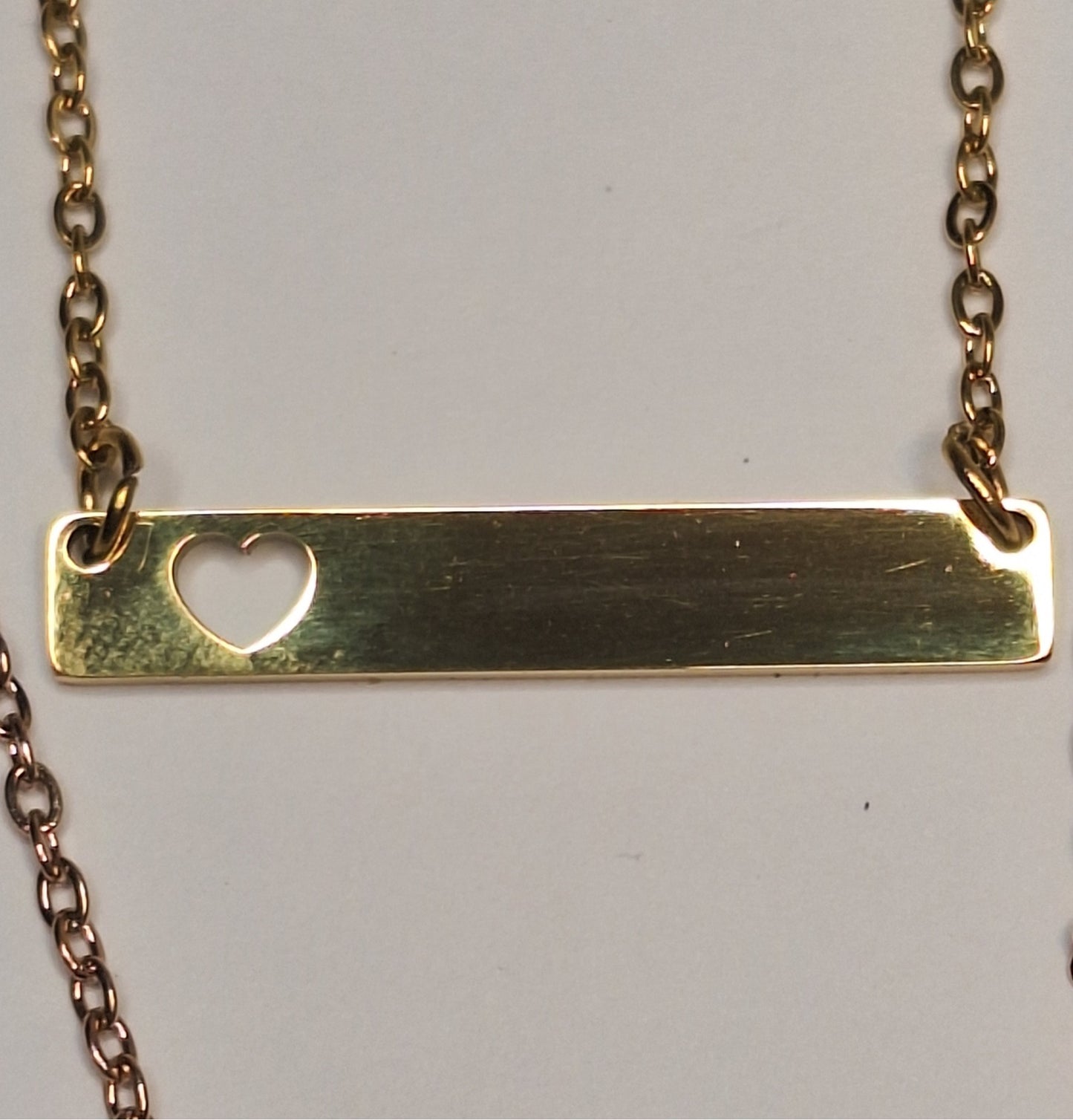 Horizontal Pendant with Heart-Cutout