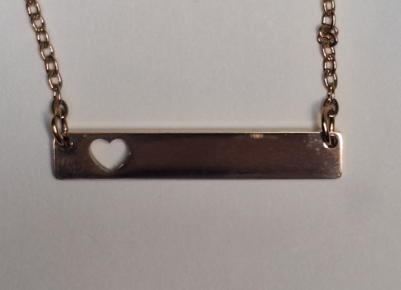 Horizontal Pendant with Heart-Cutout
