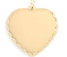 Scalloped Heart Pendant