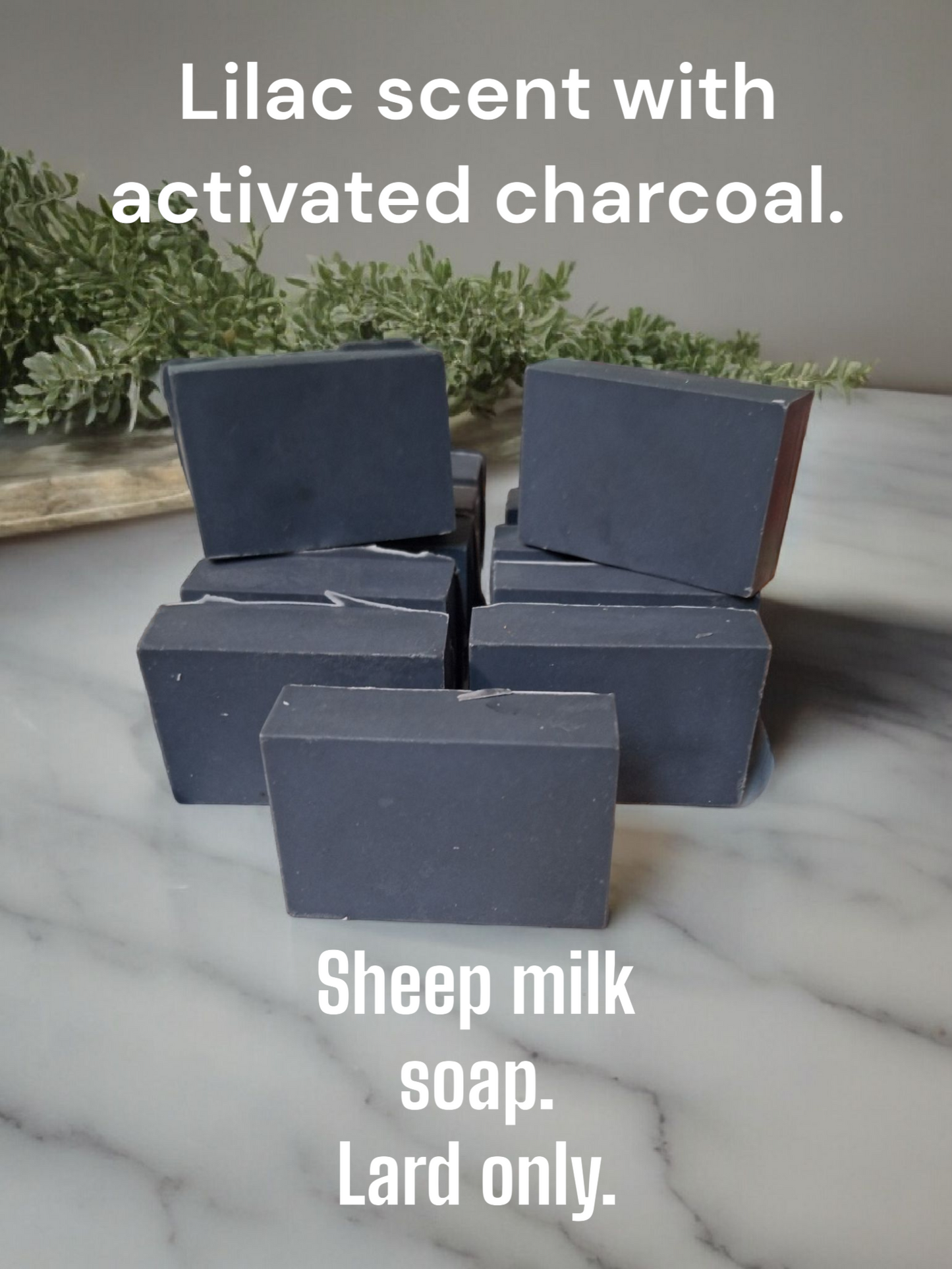 Lilac Scented soap with Activated Charcoal